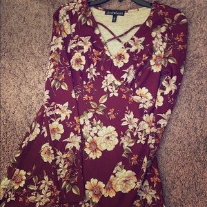 Floral mini dress